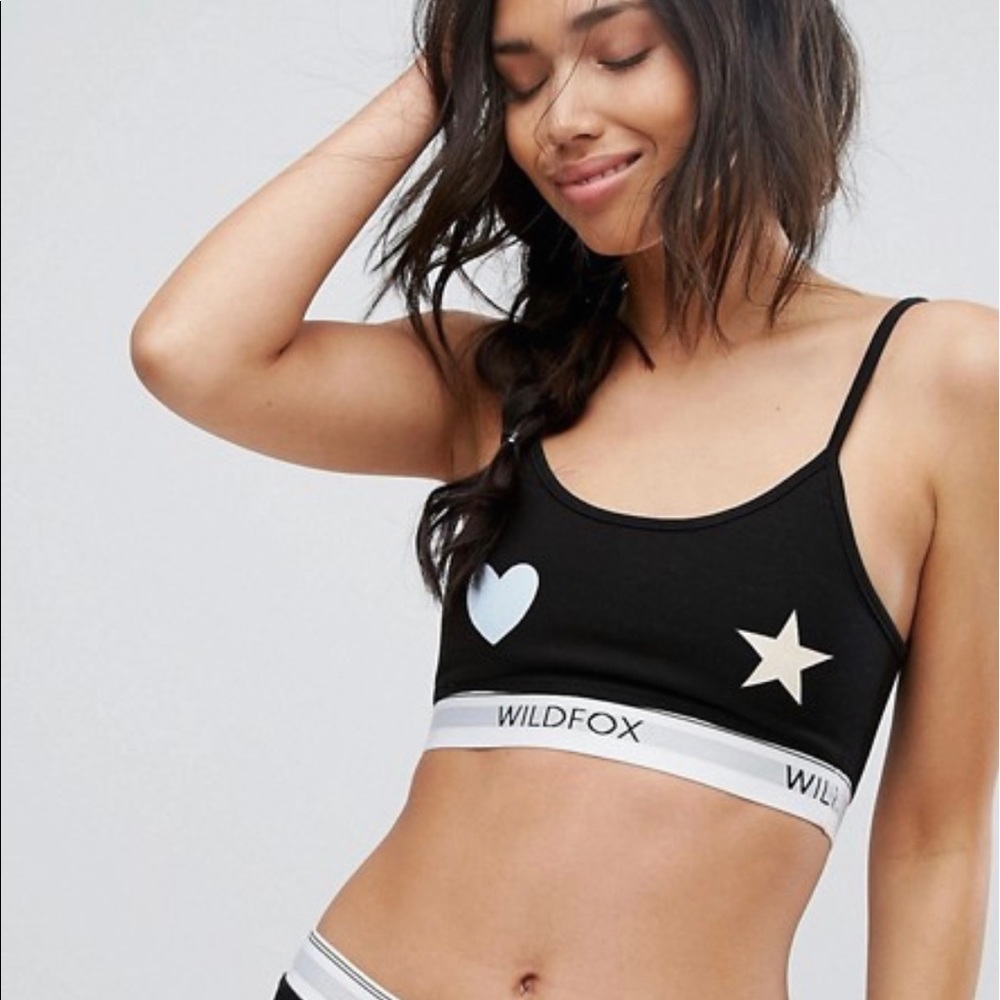 Wildfox Hearts & Stars Bralette NWT